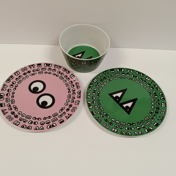 IKEA GLÖDANDE 2 Plates + 1 Bowl - Picture 1 of 12